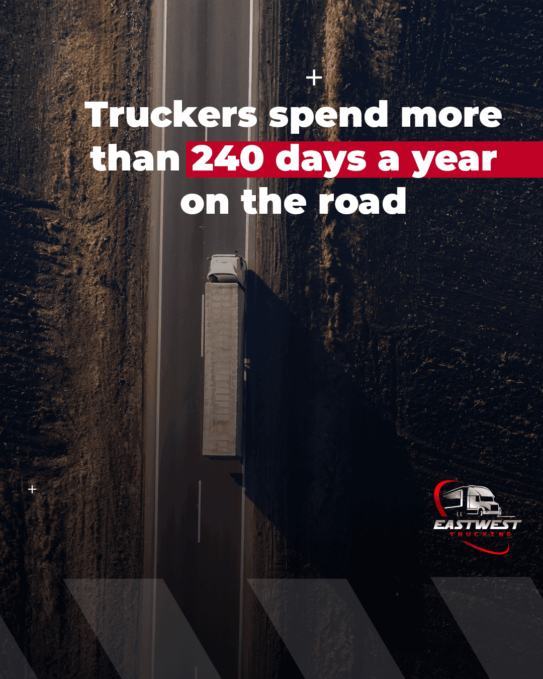 Driver hiring social creative for the trucking campaign